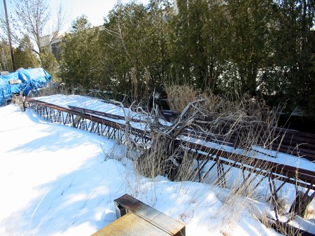 Van Dyke Drive-In Theatre - Screen Trusses - Photo From Water Winter Wonderland